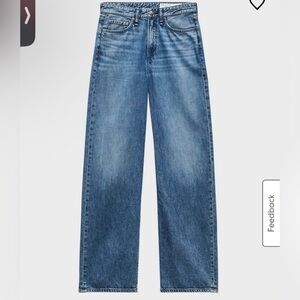 Rag & Bone Featherweight Logan Low Rise Wide Leg Jean